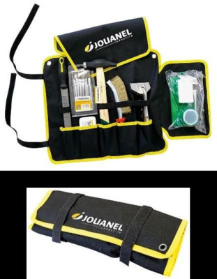 Pack outillage soudure avec 7 pièces avec trousse à outils à rouler en tissu PACKOUT-SOUD JOUANEL