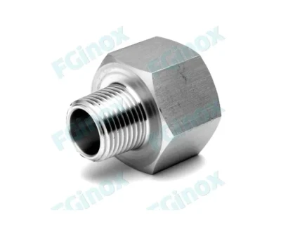 Réduction hexagonale mâle-femelle RMF128G 12 x 8 inox 316 FG INOX