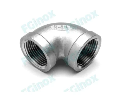 Coude 90° FF 8 x 13 inox 316 CFF8G FG INOX