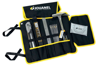 Pack outillage charpentier, 7 pièces avec trousse à rouler PACKOUT-CHARP-B JOUANEL