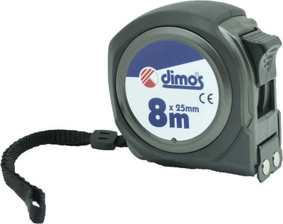 Mètre ruban Longueur 8 m double graduation 155609 DIMOS
