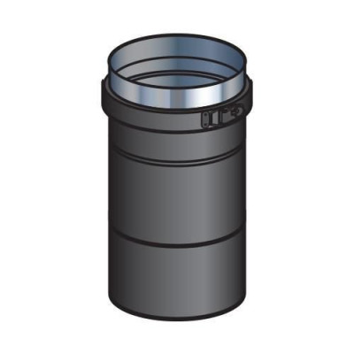 Adaptateur pour poêle (pelet) PGI, diamètre 080 mm, noir graphite (RAL 9030) AP 80 PGI 37080466/9030 POUJOULAT