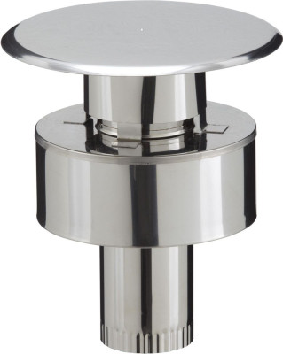 Chapeau terminal vertical PGI, diamètre 80 / 130 mm CTIV 80 / 130 PGI 37080454/9999 POUJOULAT