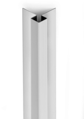 Profil d'angle extérieur Cedral Click - aluminium laqué argent (C51) - Longueur 3 m CEDRAL
