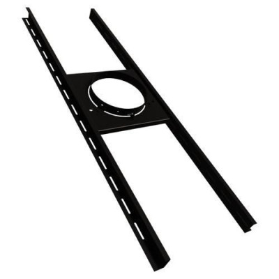 Support plancher THERMINOX TZ - diamètre 150 - Noir mat (RAL 9019) SP 150 TZ 20150081/9019 POUJOULAT