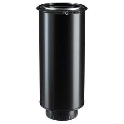 Elément droit noir mat (RAL 9019) 32150015/14 POUJOULAT