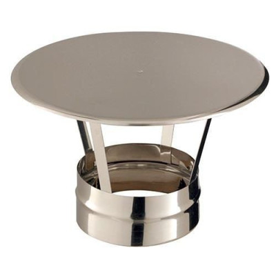 Chapeau pare-pluie INOX 316 L, diamètre 130 mm CPI 130 SLCD 45130178/9999 POUJOULAT