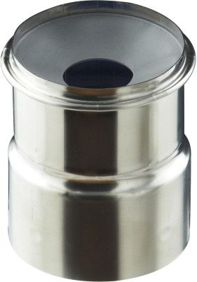 Adaptateur air étanche à membrane conduit flexible PGI, diamètre 060 mm, noir graphite (RAL 9030), pour poêle à pellets AMA FL 60 - 37060903/9030 POUJOULAT