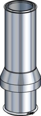 Sortie de toit STI Inox , pente 71-130%, diamètre 200 mm ,Hauteur : 900 mm STI80 120S200DO / 31200753 POUJOULAT