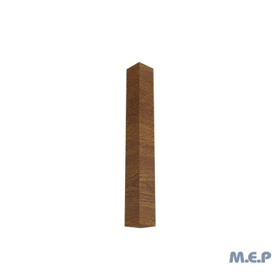 Cache angle extérieur 90° PVC plaxé bois chêne pour planche Rivecel RCAD3C MEP