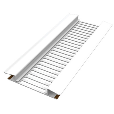 Profilé de ventilation lambris alvéolaire PVC chêne longueur 5 m F109WGO FREEFOAM