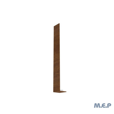 Cache joint PVC hauteur 30cm plaxé bois chêne pour planche Rivecel RCJD3C MEP