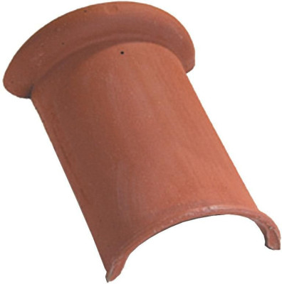 Faîtière à bourrelet à emboîtement 715 terre cuite rouge Longueur 230 mm teinte 069 EDILIANS