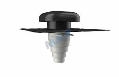 Chapeau de ventilation multidiamètre 160 mm anthracite CVN160AN MEP