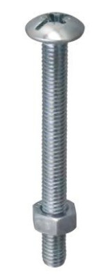 Boulon poêlier acier zingué 4 x 40 NORAIL