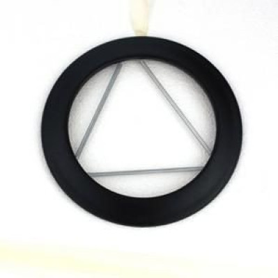 Rosace à ressort émaillé 7 / 10e soudé en continue, diamètre 180 mm, noir mat (RAL 9019) ROS 180 E NM 56180970/0 POUJOULAT