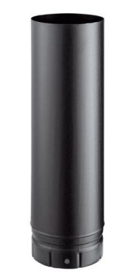 Conduit émaillé 7 / 10e soudé en continue, diamètre 180 mm, Lg : 50 cm, noir mat (RAL 9019) LG 500 180 E NM 58180904/0 POUJOULAT