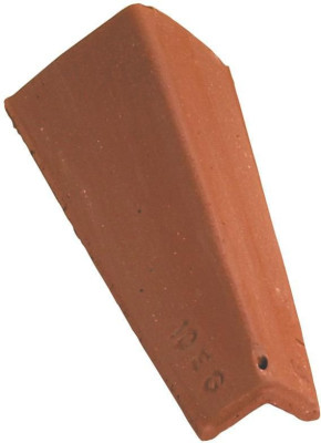 Arêtier angulaire petit modèle sans emboîtement rouge nuancé pour plate pressée 27x41, plate pressée et écaille 17x27 teinte CC039 EDILIANS