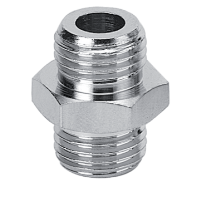 Mamelon double mâle cylindrique 1/4G x 1/2G A11412 PREVOST