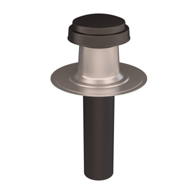 Terminal de ventilation toit plat diamètre 160 mm isolé noir UBBINK