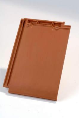 Tuile HP10 Huguenot terre cuite rouge 460x306 mm teinte 074 EDILIANS