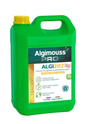 Anti verdissure et imperméabilisant Algi 202 concentré à diluer bidon de 15 L ALGIMOUSS