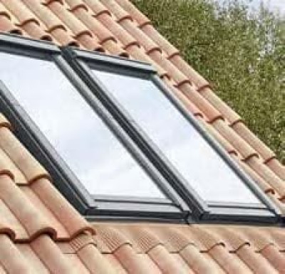 Raccord JUMO W Gris anthracite 120 mm-kit pour 2 fenêtres côte à côte, a=100 mm 114x140 EKW SK08 0021E Nouvelle Génération VELUX