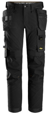 Pantalon Stretch Softshell noir T.36FR avec poches 62750404044 SNICKERS WORKWEAR
