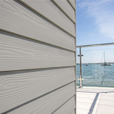 Bardage clin Cedral Relief C05 gris platine 10x190x3600mm (largeur hors-tout 190mm - la surface indiquée ne tient pas compte du recouvrement des lames à la pose) 4884 CEDRAL