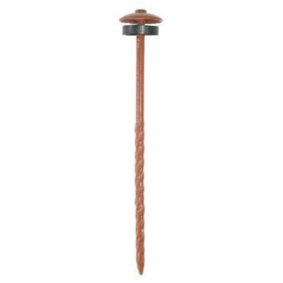 Pointe tête cloche torsadée 3,5x75 mm boîte de 100 rouge BWK