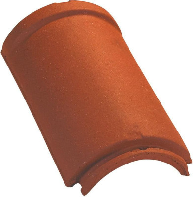 Faîtière arêtier demi-rond à emboîtement grand modèle (2,5 au ml ) rouge ancien teinte 062 EDILIANS