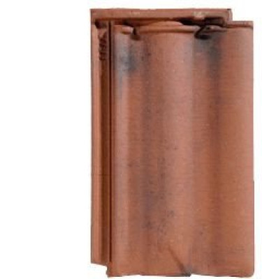 Tuile terre cuite Delta 10 Ste Foy rouge nuancé 450x275 mm teinte 086 EDILIANS
