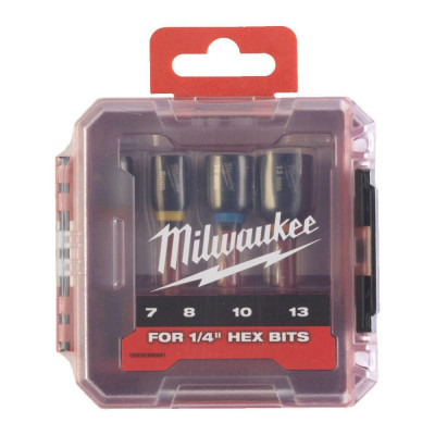 Douilles magnétique Shockwave Gen II - coffret de 4 pièces MILWAUKEE
