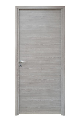 Bloc-porte isotherme à rive droite Fuji - décor chêne gris galet structuré - huisserie FDC 72/98 - serrure 3 points - poussant droit - 204x73 cm MENUISERIES D'OLT