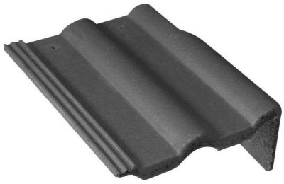 Tuile de rive universelle droite Tradipanne béton minéral rouge 420x333x150 mm 10037373 MONIER