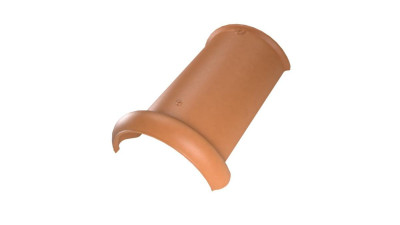 Faîtière demi-ronde vent lant nouveau gris M000 1200 KORAMIC