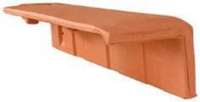 Tuile de rive a rabat droite HP 10 Huguenot 205.72 terre cuite vieilli masse 228x100 mm teinte 115 EDILIANS