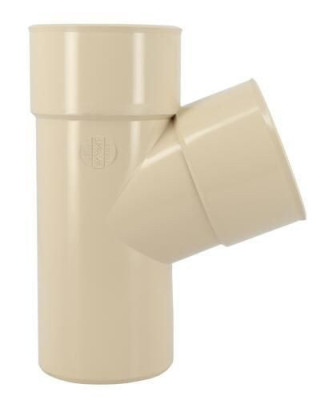 Culotte mâle femelle 67°30 sable UBR16GTS pour descente diamètre 80 mm NICOLL