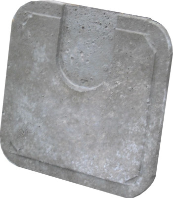 Tampon en béton pour regard 40x40 cm - 48x48 cm - Hauteur 4 cm ALKERN
