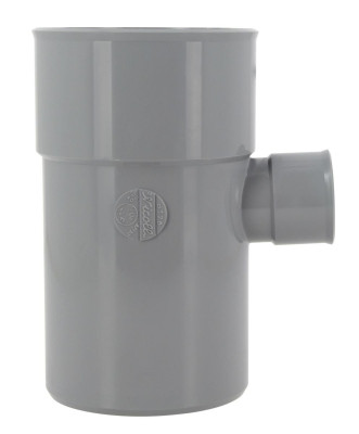 Culotte mâle-femelle 87°30 - BT78 - PVC gris - Ø 100/40 mm NICOLL