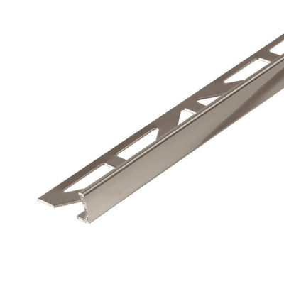 PROFILE DE FINITION DROIT ALU TITANE 8 MM-2.5 ML DURAL