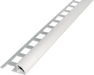 Profilé de finition 1/4 de rond fermé Basic - PVC blanc - H. 6 mm - L. 2,5 m DURAL