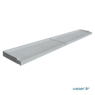 SEUIL PORTE FENETRE GRIS 33,5x220x4 WESER