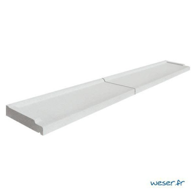 SEUIL PORTE FENETRE BLANC 33,5x190x4 WESER