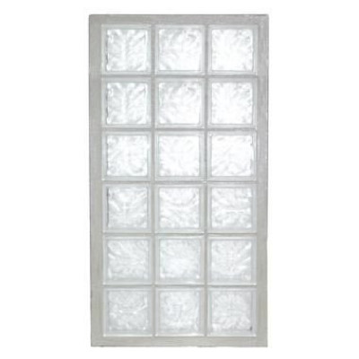PANNEAUX STANDARD BRIQUE DE VERRE 198 NUAGE N°36 3x6 67x127x8 CM VERRERIE LA ROCHERE