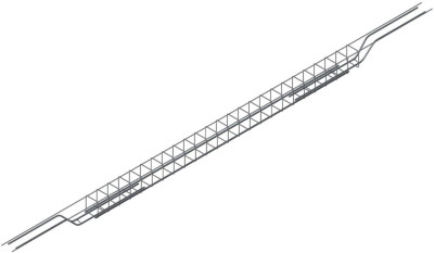 ARMATURE CHEVETRE ULYSSE U 180x15x16 CM EPAISSEUR 20 FIMUREX