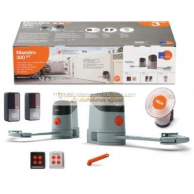 KIT DE MOTORISATION MAESTRO 300 POUR PORTAIL BATTANT NICE HOME