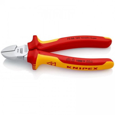 PINCES COUPANTES DE COTE 70 06 160 KNIPEX
