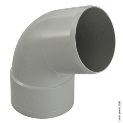 COUDE 67°30 MALE FEMELLE DIAMETRE 100 GRIS XPCO4 GIRPI