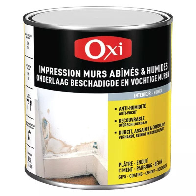 SOUS COUCHE MUR HUMIDE 2,5 L BLANC OXITOL
